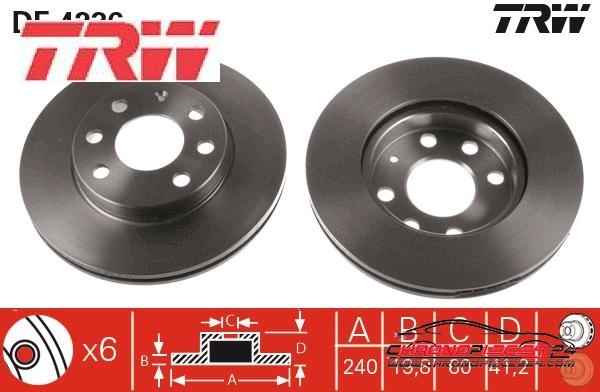 Achat de TRW DF4236 Disque de frein pas chères