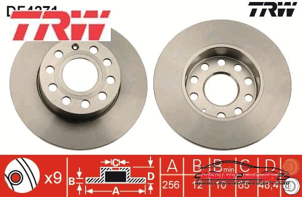 Achat de TRW DF4271 Disque de frein pas chères