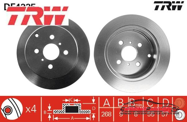 Achat de TRW DF4335 Disque de frein pas chères