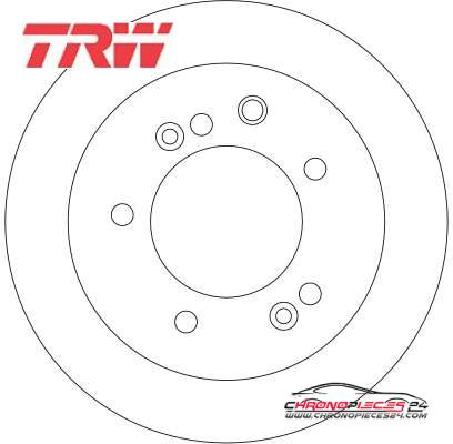 Achat de TRW DF4395S Disque de frein pas chères