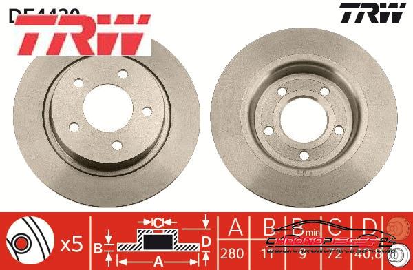 Achat de TRW DF4420 Disque de frein pas chères