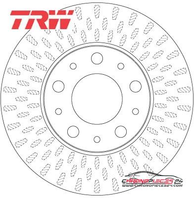 Achat de TRW DF4771S Disque de frein pas chères