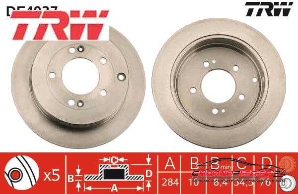 Achat de TRW DF4937 Disque de frein pas chères