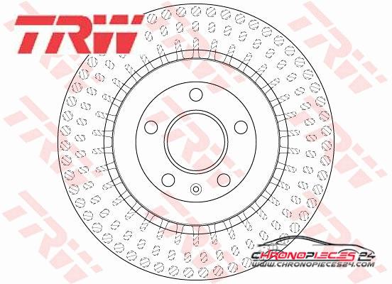 Achat de TRW DF6175S Disque de frein pas chères