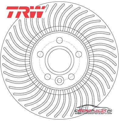 Achat de TRW DF6185S Disque de frein pas chères