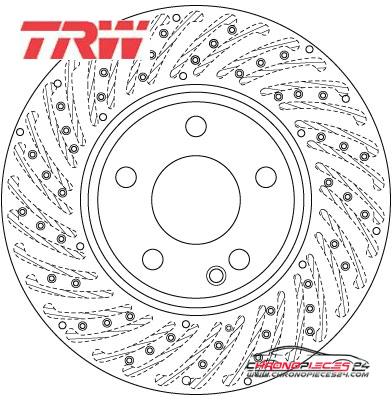 Achat de TRW DF6262S Disque de frein pas chères