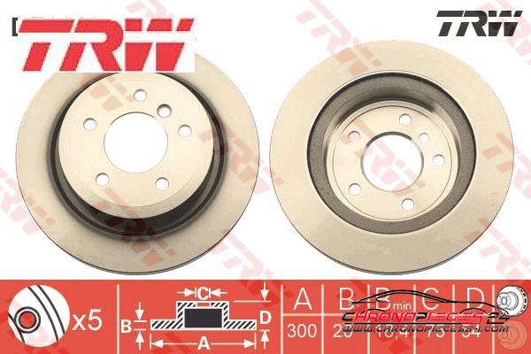 Achat de TRW DF6329 Disque de frein pas chères