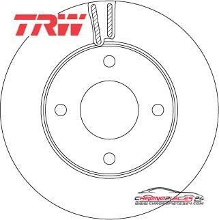 Achat de TRW DF6417 Disque de frein pas chères