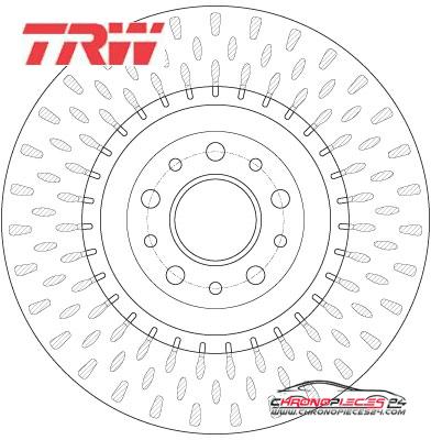 Achat de TRW DF6424 Disque de frein pas chères