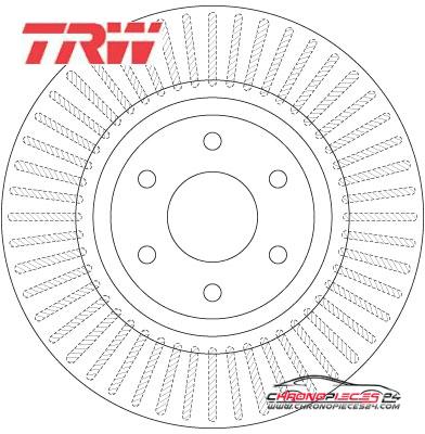 Achat de TRW DF6425 Disque de frein pas chères