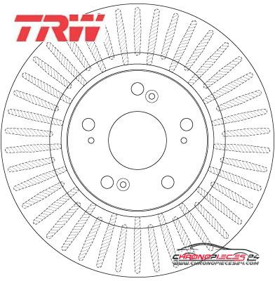 Achat de TRW DF6432S Disque de frein pas chères