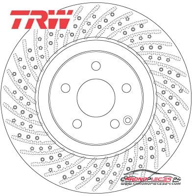 Achat de TRW DF6433S Disque de frein pas chères