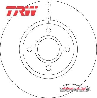 Achat de TRW DF6509 Disque de frein pas chères