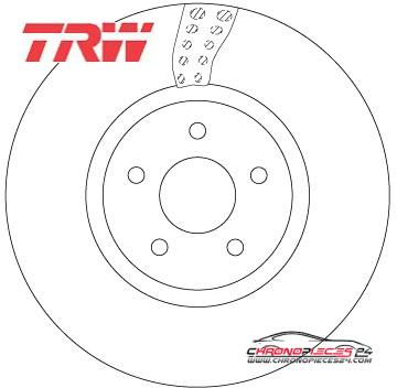 Achat de TRW DF6662S Disque de frein pas chères