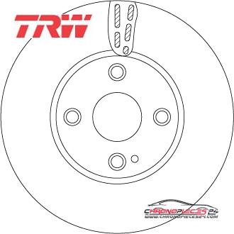 Achat de TRW DF6793 Disque de frein pas chères