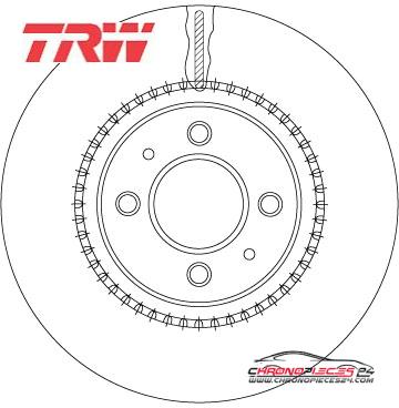 Achat de TRW DF6904 Disque de frein pas chères