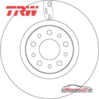 Achat de TRW DF6933 Disque de frein pas chères