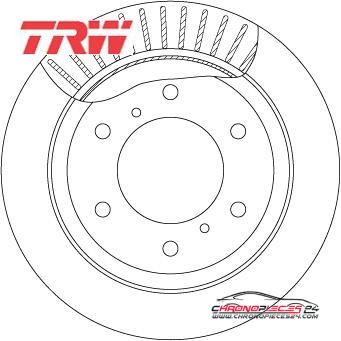 Achat de TRW DF7061S Disque de frein pas chères