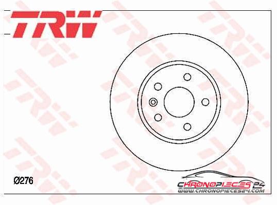 Achat de TRW DF7475 Disque de frein pas chères