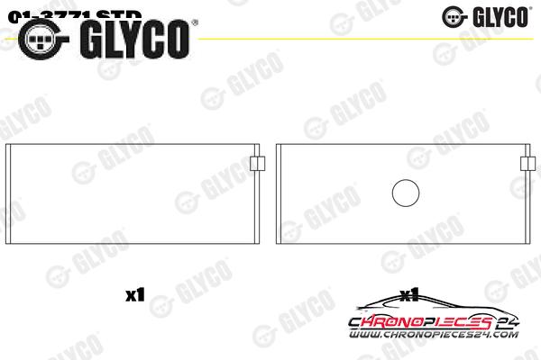 Achat de GLYCO 01-3771 STD Coussinet de bielle pas chères