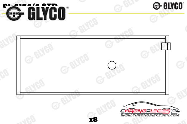 Achat de GLYCO 01-4154/4 STD Coussinet de bielle pas chères