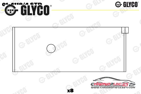 Achat de GLYCO 01-4119/4 STD Coussinet de bielle pas chères