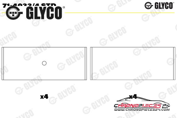 Achat de GLYCO 71-4033/4 STD Coussinet de bielle pas chères