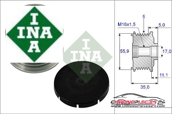 Achat de INA 535 0005 10 Poulie roue libre, alternateur pas chères