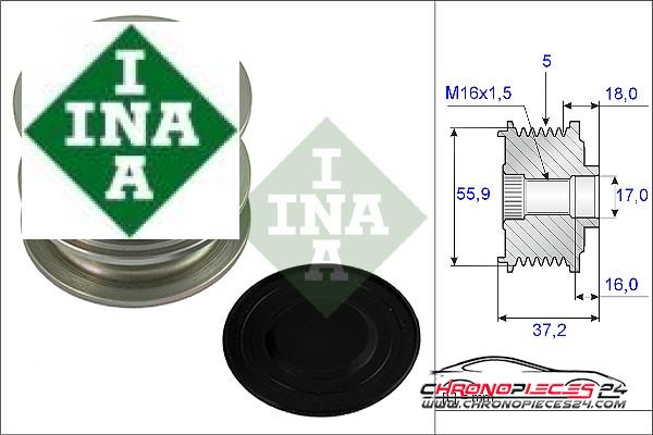Achat de INA 535 0009 10 Poulie roue libre, alternateur pas chères