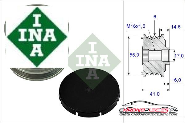 Achat de INA 535 0010 10 Poulie roue libre, alternateur pas chères
