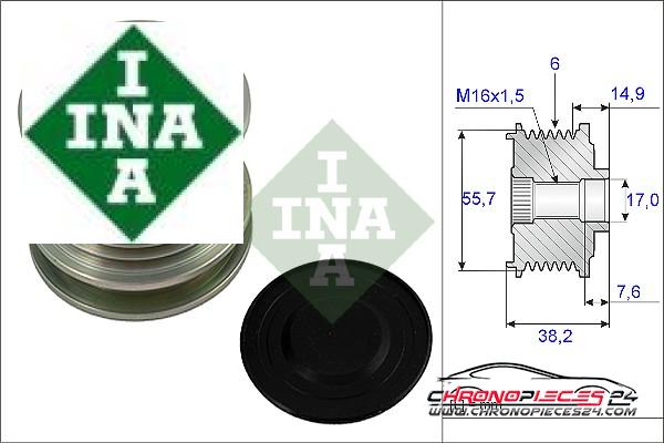 Achat de INA 535 0013 10 Poulie roue libre, alternateur pas chères