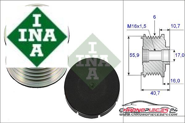Achat de INA 535 0028 10 Poulie roue libre, alternateur pas chères