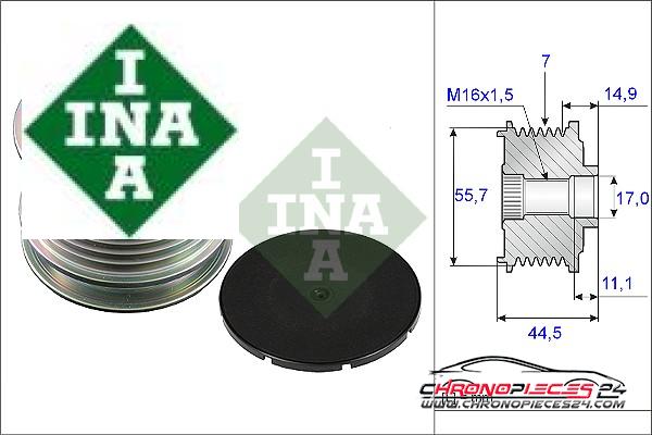 Achat de INA 535 0042 10 Poulie roue libre, alternateur pas chères
