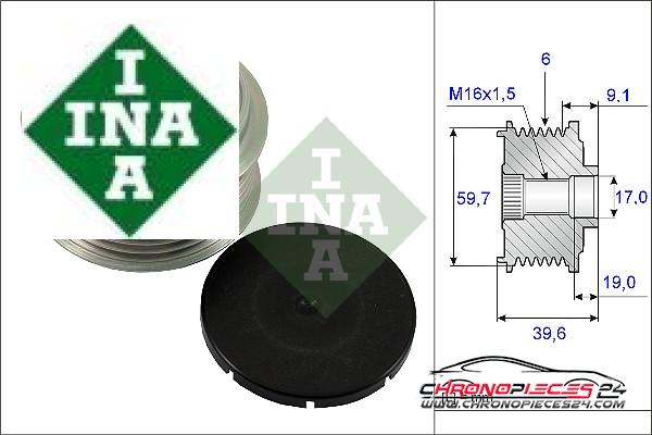 Achat de INA 535 0065 10 Poulie roue libre, alternateur pas chères