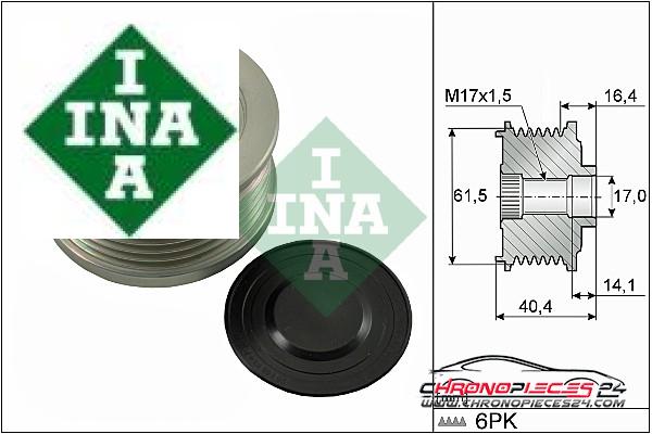 Achat de INA 535 0115 10 Poulie roue libre, alternateur pas chères