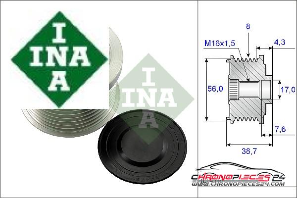 Achat de INA 535 0131 10 Poulie roue libre, alternateur pas chères