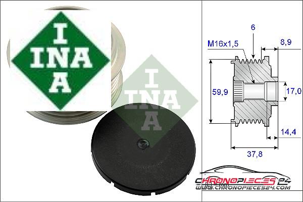 Achat de INA 535 0135 10 Poulie roue libre, alternateur pas chères