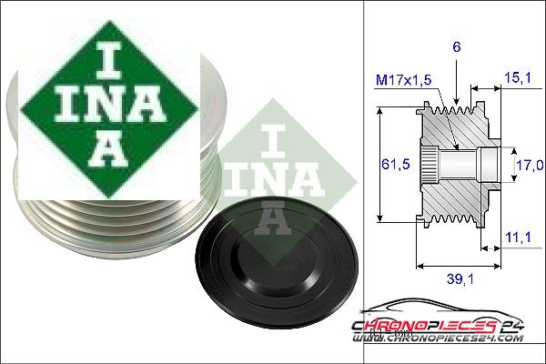 Achat de INA 535 0144 10 Poulie roue libre, alternateur pas chères