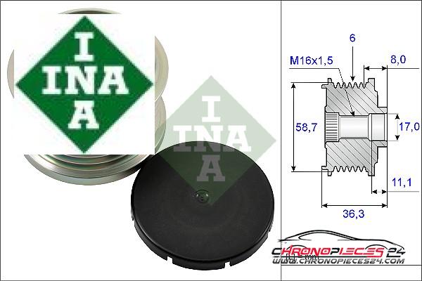 Achat de INA 535 0160 10 Poulie roue libre, alternateur pas chères