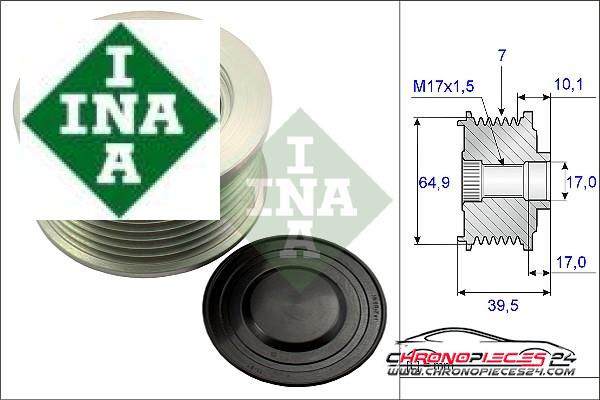 Achat de INA 535 0177 10 Poulie roue libre, alternateur pas chères