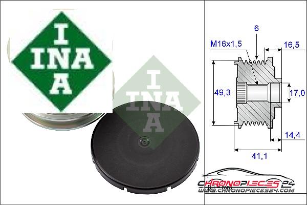 Achat de INA 535 0178 10 Poulie roue libre, alternateur pas chères