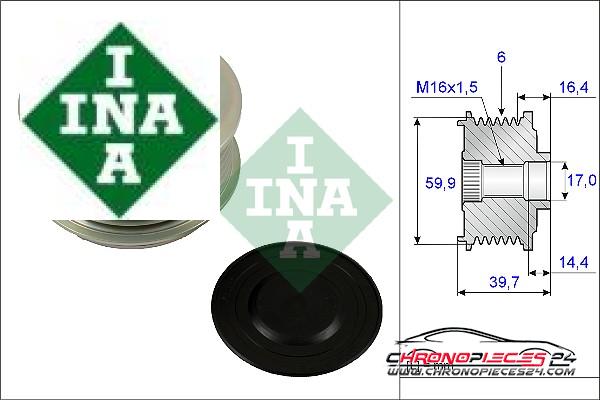 Achat de INA 535 0241 10 Poulie roue libre, alternateur pas chères