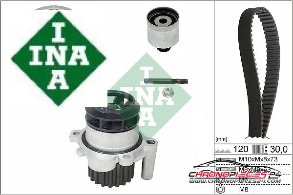 Achat de INA 530 0201 30 Pompe à eau + kit de courroie de distribution pas chères