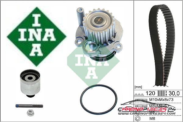 Achat de INA 530 0201 32 Pompe à eau + kit de courroie de distribution pas chères