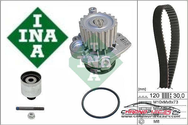 Achat de INA 530 0201 33 Pompe à eau + kit de courroie de distribution pas chères