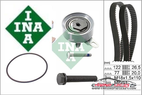 Achat de INA 530 0406 30 Pompe à eau + kit de courroie de distribution pas chères