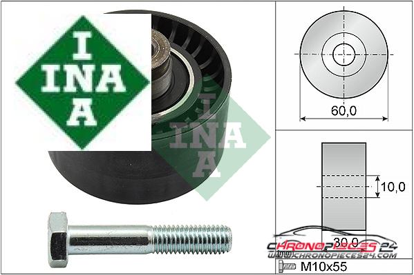 Achat de INA 532 0020 10 Poulie renvoi/transmission, courroie de distribution pas chères