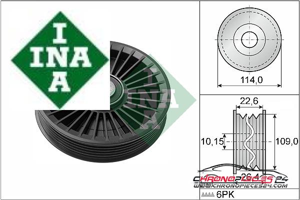 Achat de INA 532 0108 10 Poulie renvoi/transmission, courroie trapézoïdale à nervures pas chères