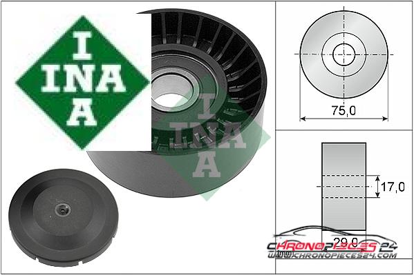 Achat de INA 532 0536 10 Poulie renvoi/transmission, courroie trapézoïdale à nervures pas chères