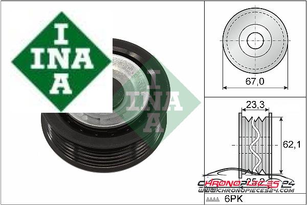 Achat de INA 532 0619 10 Poulie renvoi/transmission, courroie trapézoïdale à nervures pas chères